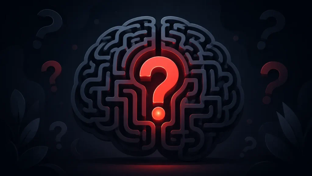 Hardest riddles ever with tricky brain maze illustration