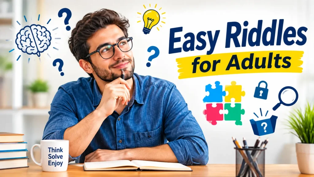 Easy Riddles for Adults – fun brain teasers and puzzles for adults