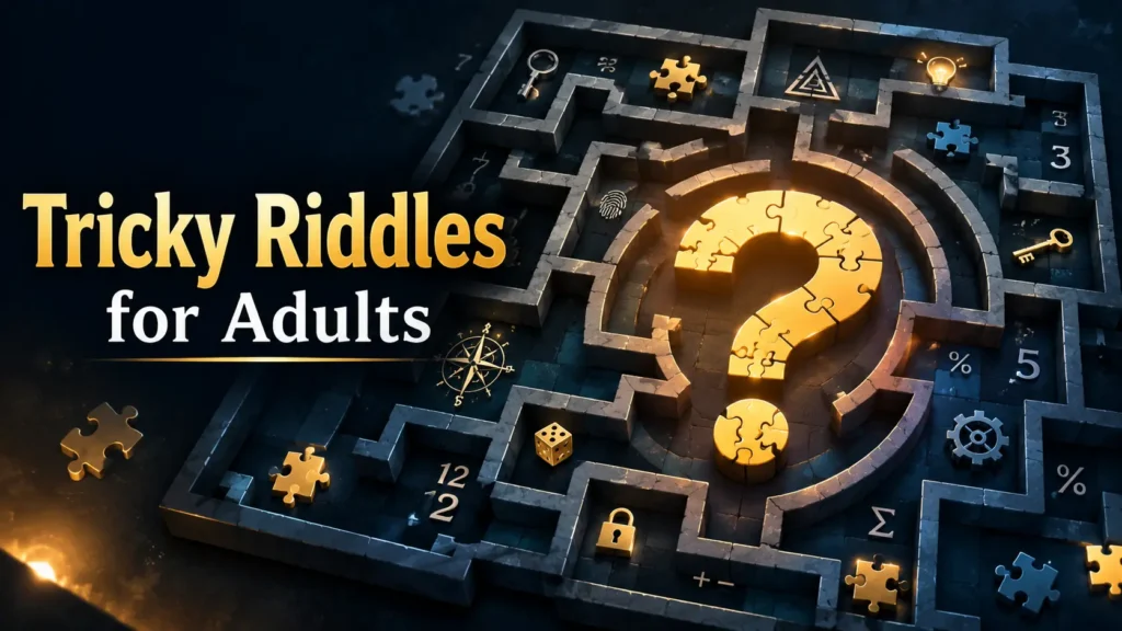 Tricky Riddles for Adults – challenging maze puzzles and brain teasers